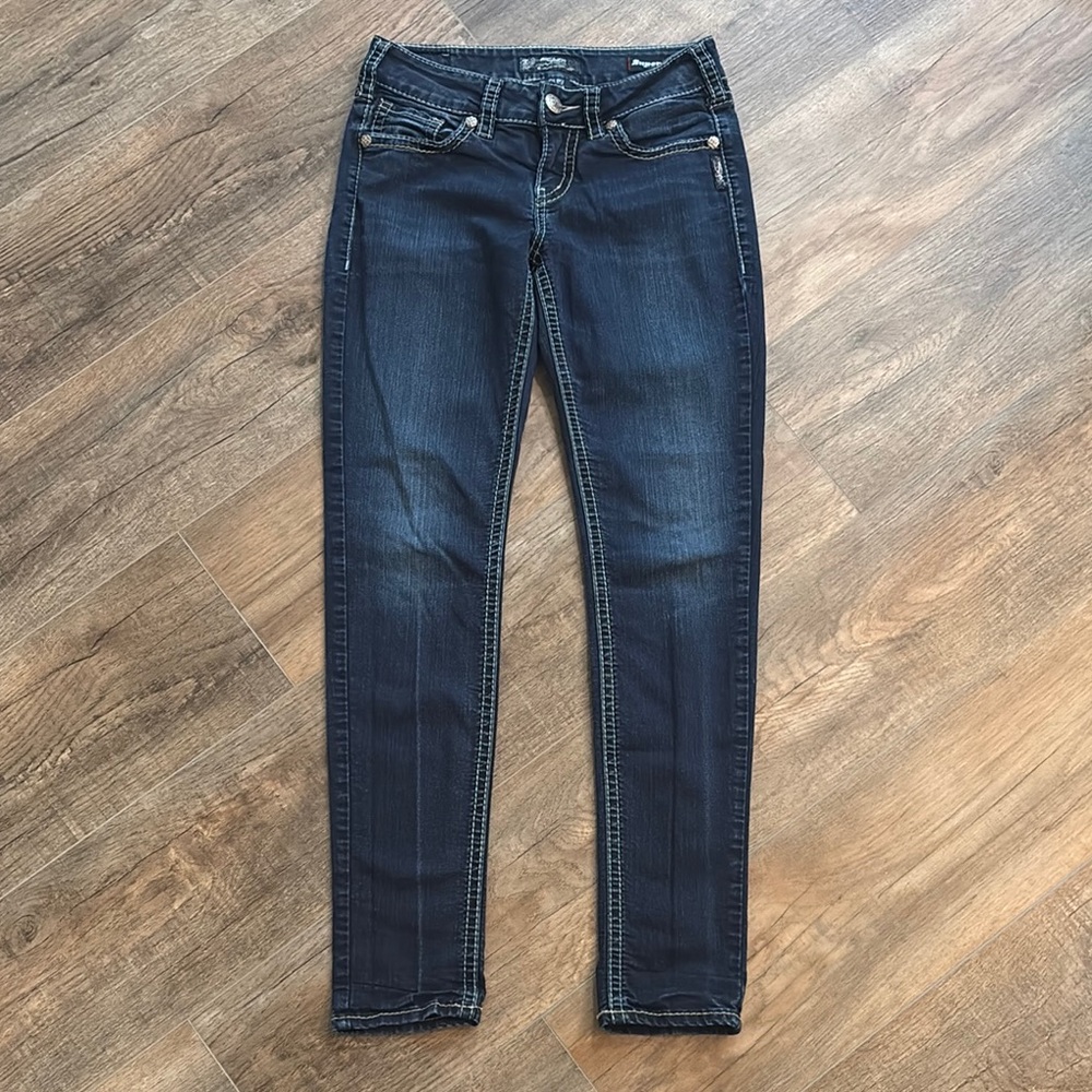 Silver Jeans Women's Skinny Jeans - Dark Blue